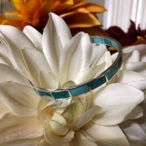 Silpada High Seas Silver & Turquoise Bangle